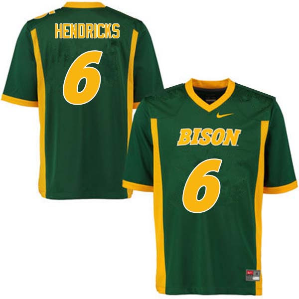 Men #6 James Hendricks North Dakota State Bison College Football Jerseys Sale-Green